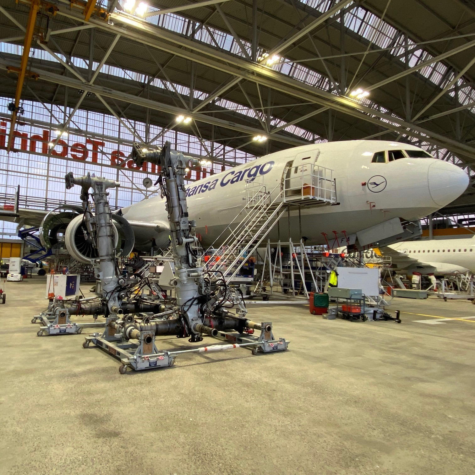 We kicked off January with a new maintenance project in our Boeing 777F fleet