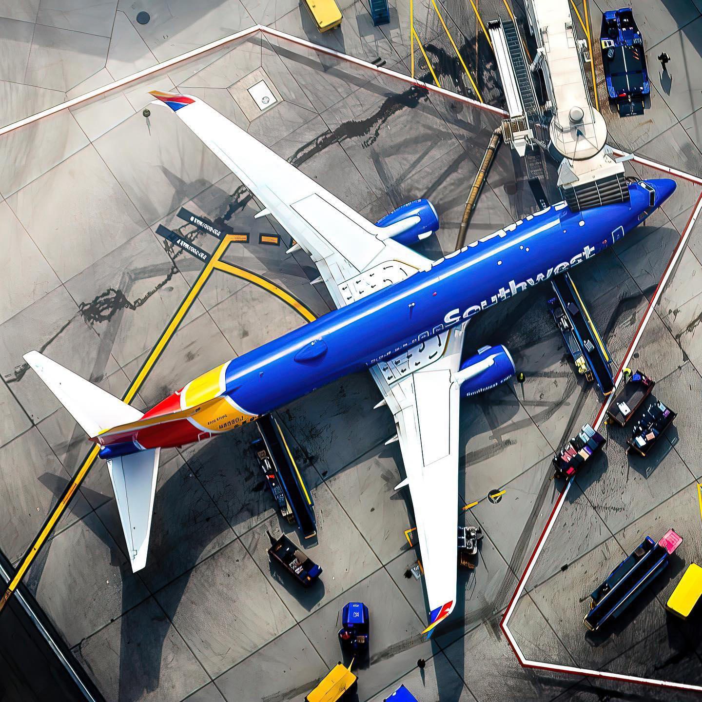image  1 Southwest Airlines - Plot twist, an aircraft from above took a picture of an aircraft below